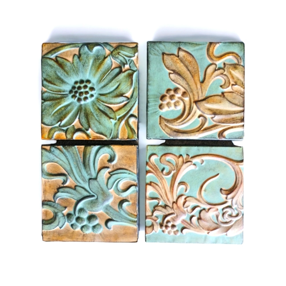 Embossed Floral Wall Decor